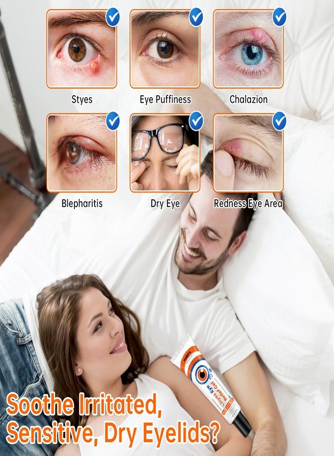 MIZEEYE Styes Eye Relief Gel For Blepharitis & Chalazion, Eye Cream With Avocado, Sea Buckthorn & Grape Seed Oils, Soothing Irritation, Puffiness, Dark Circles, Chalazion Remover, 40g/1.4 fl oz - Image 4